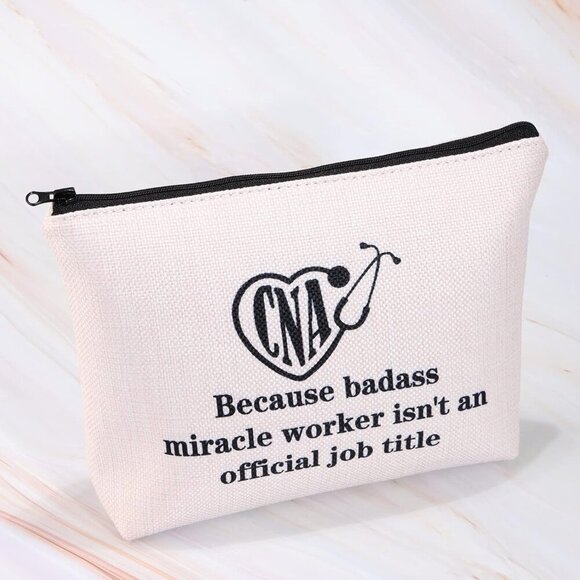 Certified Nursing Assistant Gift CNA Cosmetic Makeup Bag CNA Appreciation Gift Z - Picture 4 of 7